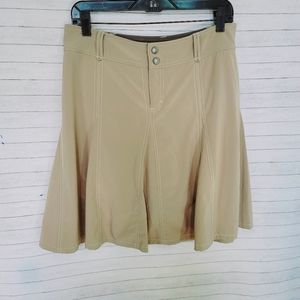 ATHLETA KHAKI PLEATED SKORT, SZ 6
